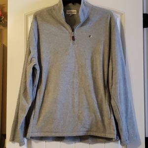 NWT, Saddlebred, XL, Gray Fleece Pullover 1/4 Zip